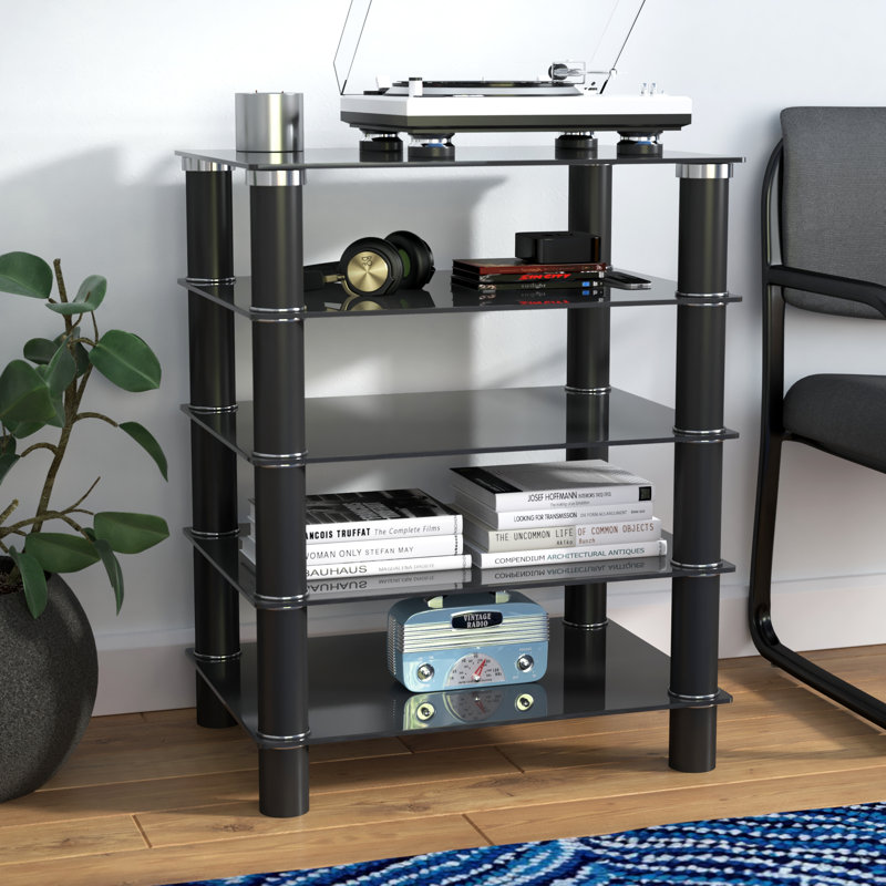 Ebern Designs Glass Audio Rack & Reviews Wayfair.ca